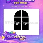 Free Black Window Free Reflection Simple Old Free SVG - Instant Download