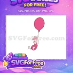 Free Pink Balloon Free Smiling Face Winnie The Pooh Free SVG - Instant Download