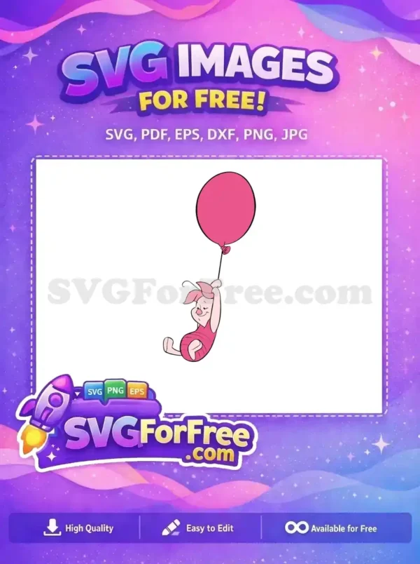 Free Pink Balloon Free Smiling Face Winnie The Pooh Free SVG