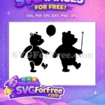 Free Pooh Bear Face Free Hunny Pot Winnie The Pooh Free SVG 1 - Instant Download