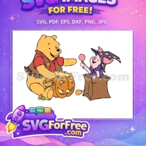 Free Cowboy Pooh Pumpkin Free Piglet Wizard Winnie The Pooh Free SVG