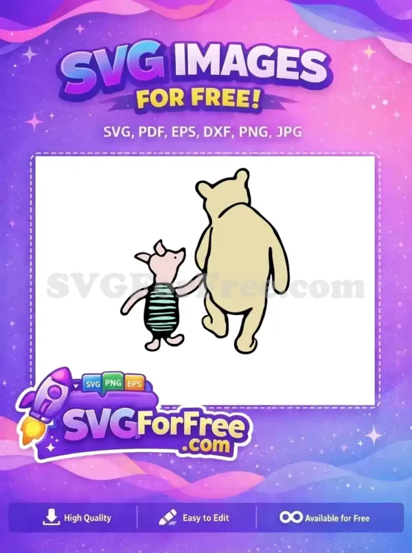 Free Pooh and Piglet Free Friends Winnie The Pooh Free SVG Free Pooh and Piglet Free Friends Winnie The Pooh Free SVG