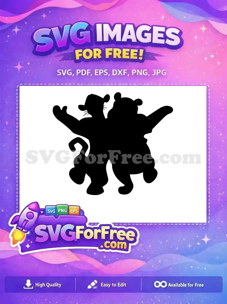 Free Dancing Tigger Free Pooh Silhouette Winnie The Pooh Free SVG