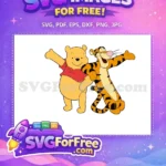 Free Smiling Pooh Free Tigger Arms Winnie The Pooh Free SVG 1 - Instant Download