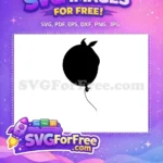 Free Black Balloon Silhouette Free Winnie The Pooh Free SVG - Instant Download
