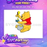 Free Honey Pot Free Red Shirt Winnie The Pooh Free SVG 1 - Instant Download