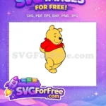 Free Smirking Pooh Bear Free Red Shirt Winnie The Pooh Free SVG - Instant Download
