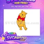 Free Smiling Pooh Free Red Shirt Winnie The Pooh Free SVG 3 - Instant Download