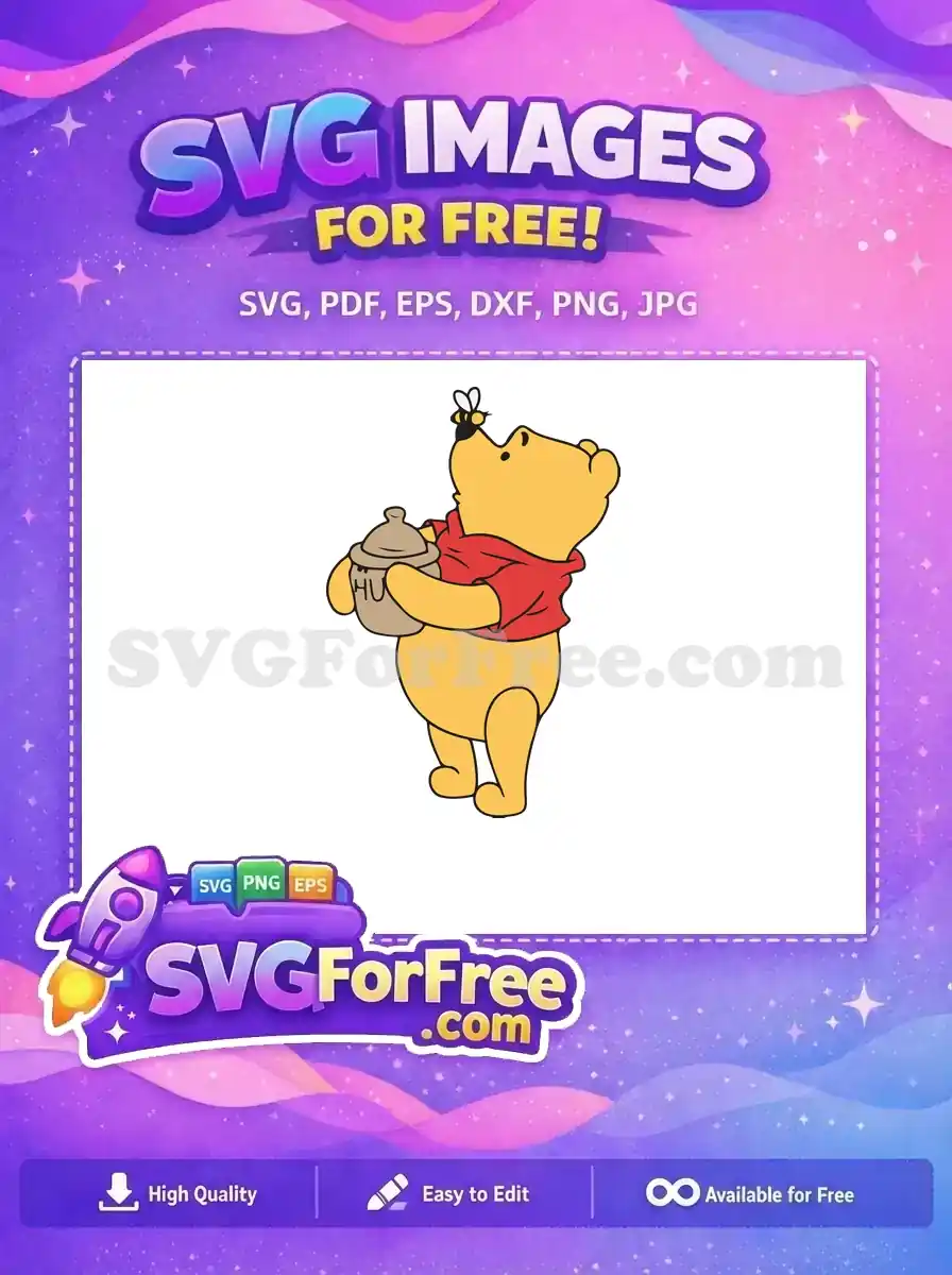 Free Honey Pot Free Red Shirt Winnie The Pooh Free SVG 2