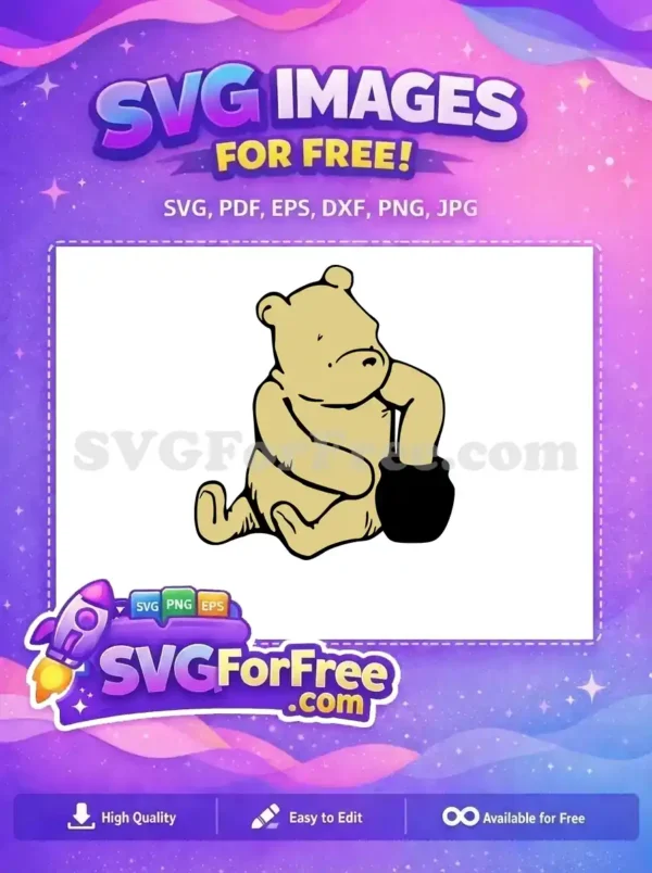 Free Hunny Pot Free Sad Expression Winnie The Pooh Free SVG Free Hunny Pot Free Sad Expression Winnie The Pooh Free SVG
