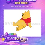 Free Smiling Face Free Red Shirt Winnie The Pooh Free SVG 1 - Instant Download