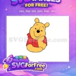 Free Smiling Pooh Bear Free Red Shirt Winnie Free SVG 2 - Instant Download