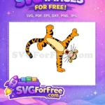 Free Orange Tigger Pose Free Happy Expression Winnie The Pooh Free SVG - Instant Download