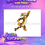 Free Happy Tigger Dancing Free Joyful Expression Winnie The Pooh Free SVG - Instant Download