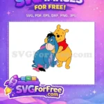Free Hugging Pooh Free Sad Eeyore Winnie Free SVG - Instant Download