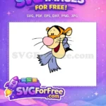 Free Tigger Scarf Free Happy Expression Winnie The Pooh Free SVG - Instant Download