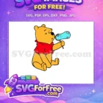 Free Blowing Bubbles Free Red Shirt Winnie The Pooh Free SVG - Instant Download