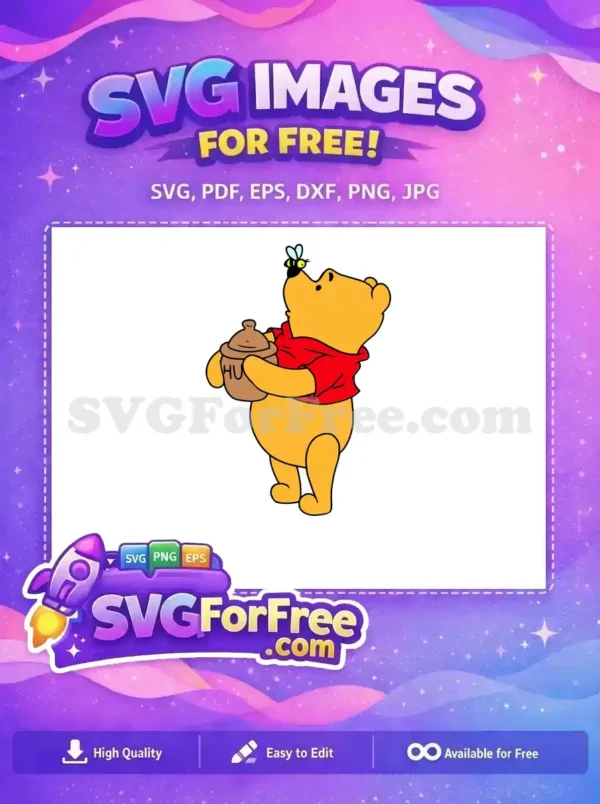Free Honey Pot Free Red Shirt Winnie The Pooh Free SVG 3