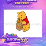Free Honey Pot Free Tongue Out Winnie The Pooh Free SVG - Instant Download