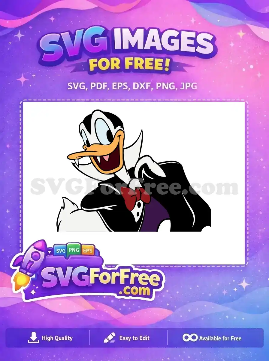 Free Vampire Fangs Free Red Bowtie Donald Duck Free SVG
