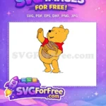 Free Happy Pooh Bear Free Hunny Pot Winnie Free SVG - Instant Download