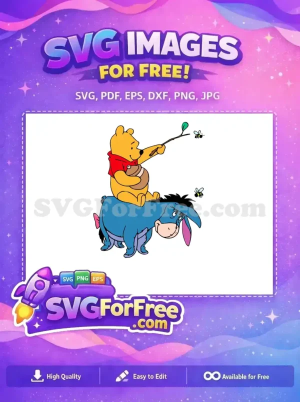 Free Pooh Honey Pot Free Eeyore Ride Winnie Free SVG