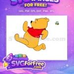 Free Running Pooh Free Red Shirt Winnie Free SVG - Instant Download
