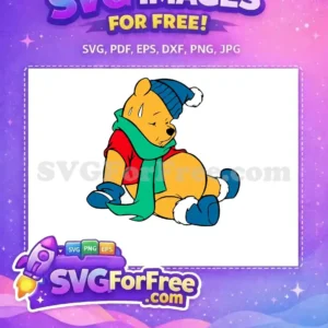 Free Blue Hat Free Green Scarf Winnie The Pooh Free SVG Free Blue Hat Free Green Scarf Winnie The Pooh Free SVG