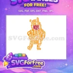 Free Pooh Silhouette Free Inspirational Quote Winnie The Pooh Free SVG - Instant Download