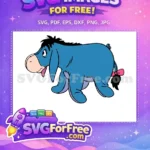 Free Sad Donkey Free Pink Bow Winnie The Pooh Free SVG 1 - Instant Download
