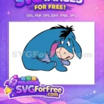 Free Sad Eeyore Free Depressed Donkey Winnie The Pooh Free SVG - Instant Download