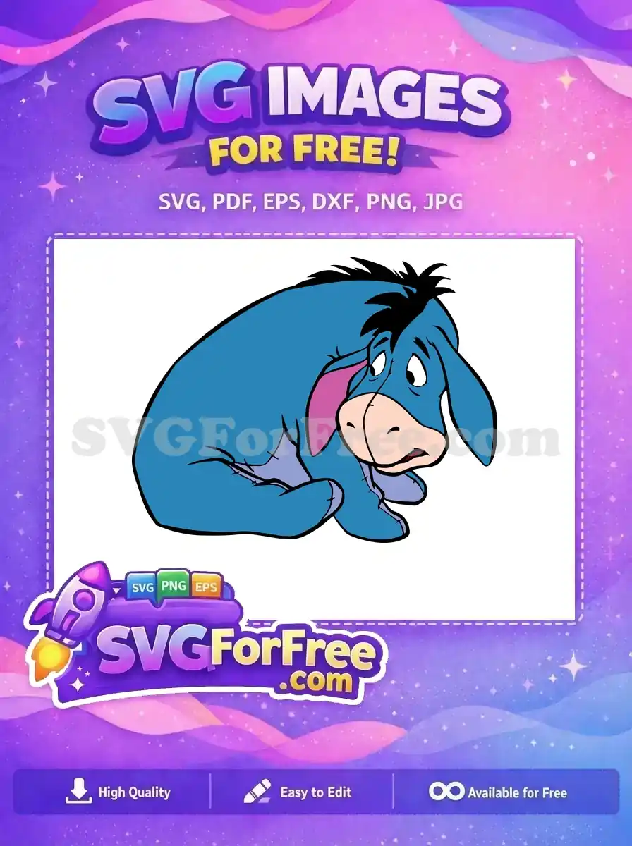 Free Sad Eeyore Free Depressed Donkey Winnie The Pooh Free SVG