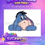 Free Sad Donkey Face Free Eeyore Winnie The Pooh Free SVG - Instant Download