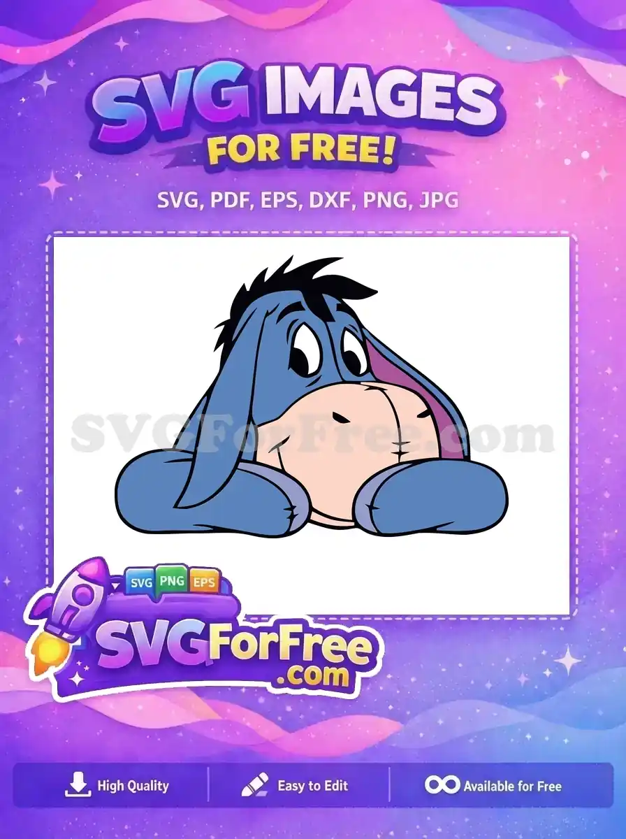 Free Sad Donkey Face Free Eeyore Winnie The Pooh Free SVG