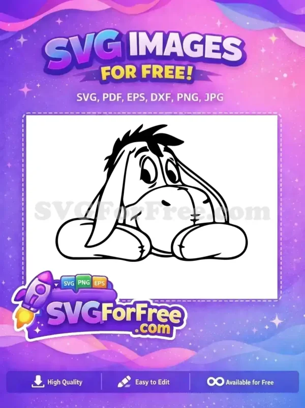 Free Sad Donkey Free Eeyore Winnie The Pooh Free SVG Free Sad Donkey Free Eeyore Winnie The Pooh Free SVG
