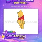 Free Smiling Pooh Free Red Shirt Winnie The Pooh Free SVG 6 - Instant Download