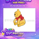 Free Smiling Face Free Red Shirt Winnie The Pooh Free SVG 2 - Instant Download