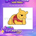 Free Winking Pooh Bear Free Smiling Face Winnie The Pooh Free SVG - Instant Download