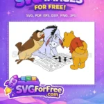 Free Owl Portrait Free Sad Eeyore Winnie The Pooh Free SVG - Instant Download
