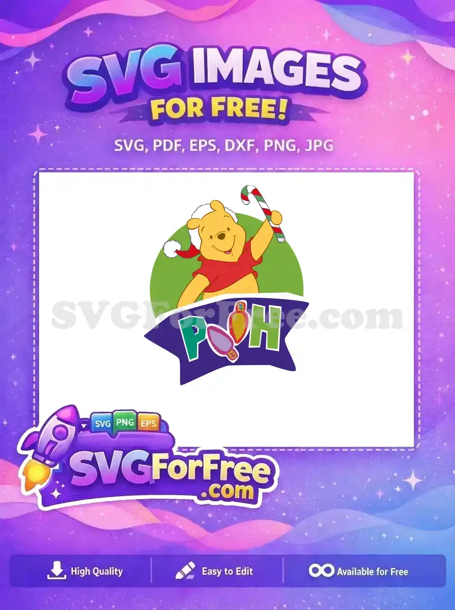 Free Santa Hat Free Candy Cane Winnie The Pooh Free SVG