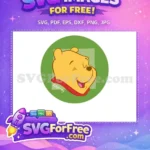 Free Smiling Face Free Red Scarf Winnie The Pooh Free SVG 3 - Instant Download