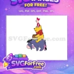 Free Stacked Characters Free Honey Pot Winnie The Pooh Free SVG - Instant Download