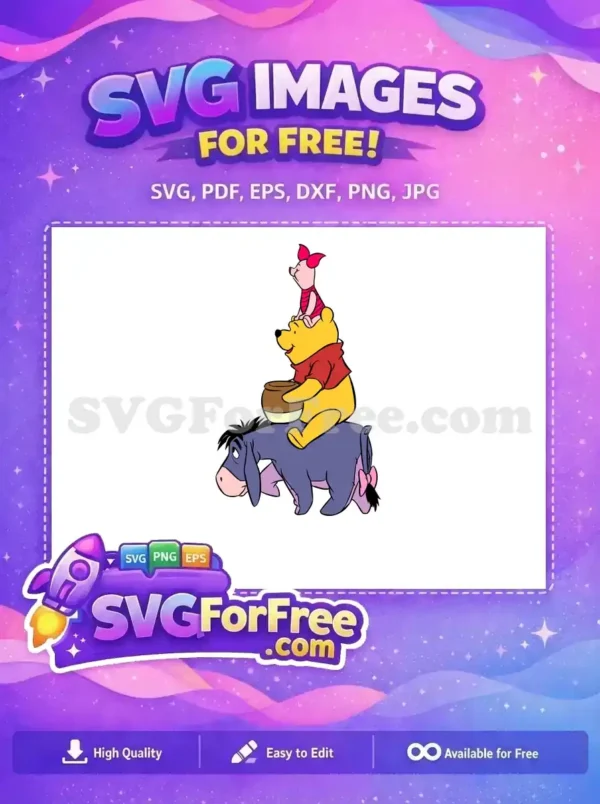 Free Stacked Characters Free Honey Pot Winnie The Pooh Free SVG