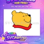 Free Smiling Face Free Red Scarf Winnie The Pooh Free SVG 4 - Instant Download