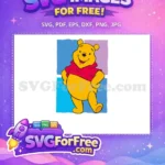 Free Smiling Pooh Bear Free Red Shirt Winnie The Pooh Free SVG 15 - Instant Download