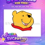 Free Smiling Face Free Red Scarf Winnie The Pooh Free SVG 6 - Instant Download