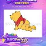 Free Smiling Pooh Bear Free Red Shirt Winnie The Pooh Free SVG 16 - Instant Download