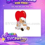 Free Sleeping Pooh Free Hugging Piglet Winnie The Pooh Free SVG - Instant Download