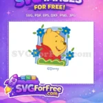 Free Smiling Pooh Bear Free Red Scarf Winnie The Pooh Free SVG 2 - Instant Download