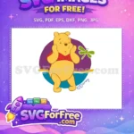 Free Worried Pooh Hands Free Dragonfly Winnie The Pooh Free SVG - Instant Download